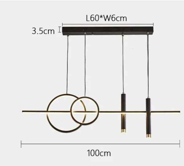Modern Linear Pendant Light