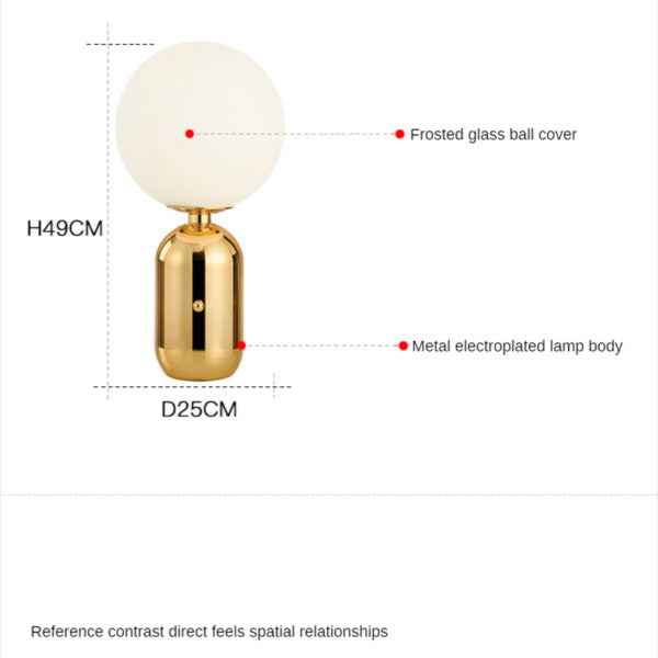 Glass Ball Desk Lamp