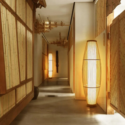 Bamboo Floor Lamp