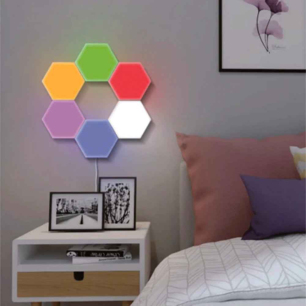 Hexagonal Honeycomb Colorful Wall Light