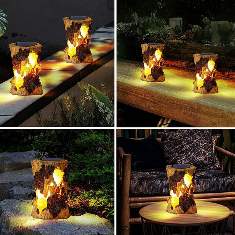 Solar Garden Flame Light