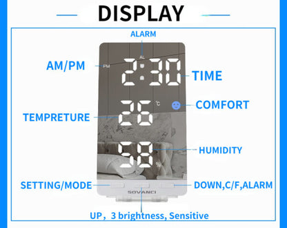 Mirror Digital Clock