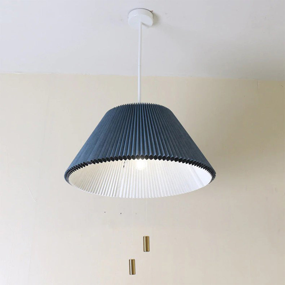 Adjustable Pleated Pendant Light