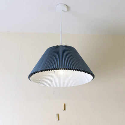 Adjustable Pleated Pendant Light