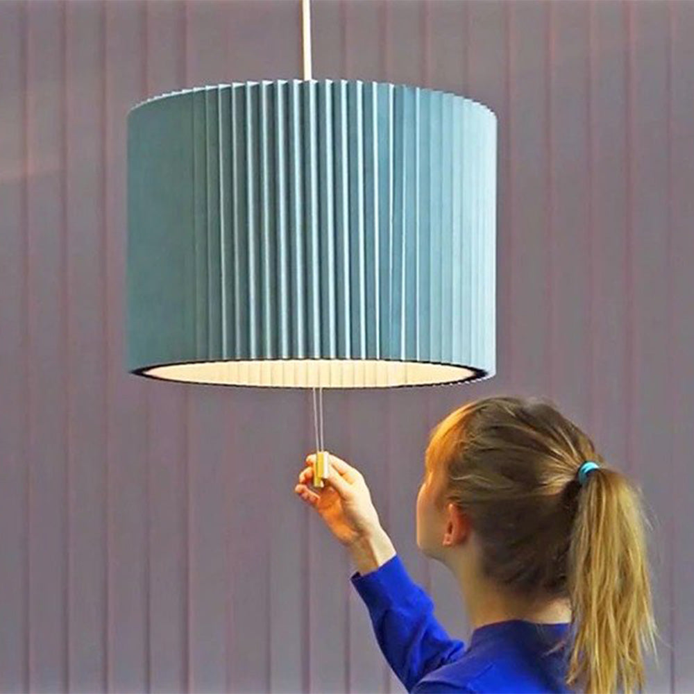 Adjustable Pleated Pendant Light