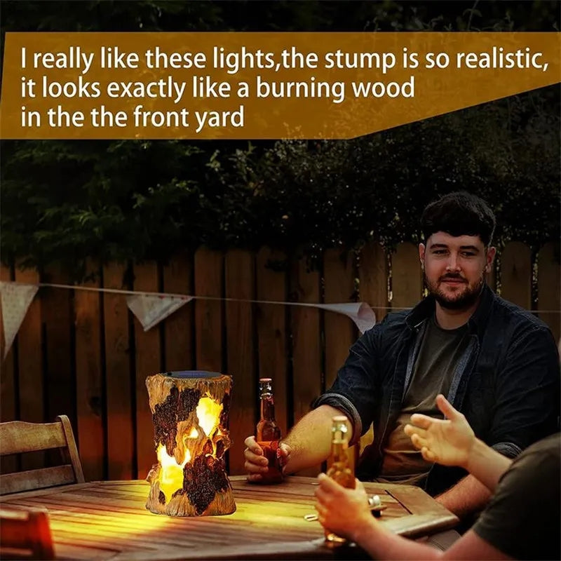 Solar Garden Flame Light