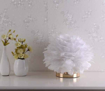 Fur Table Lamp