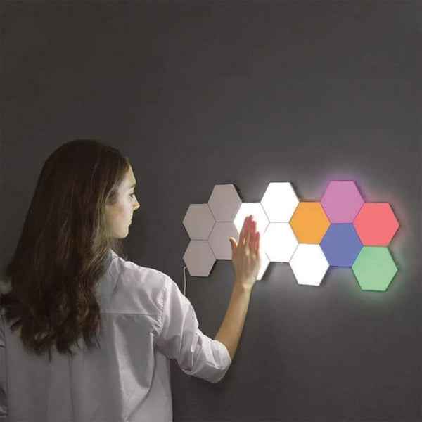Hexagonal Honeycomb Colorful Wall Light