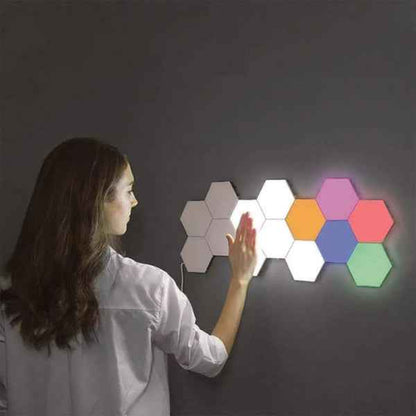 Hexagonal Honeycomb Colorful Wall Light