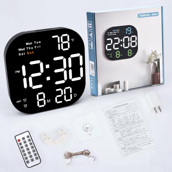Modern Digital Wall Clock