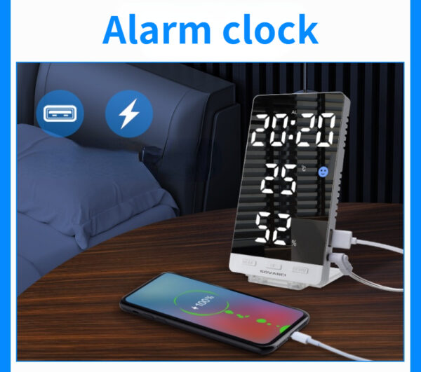 Mirror Digital Clock