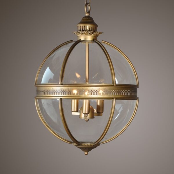 Wrought Iron Glass Lampshade