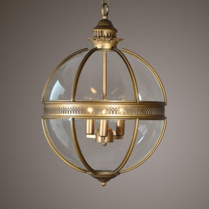 Wrought Iron Glass Lampshade