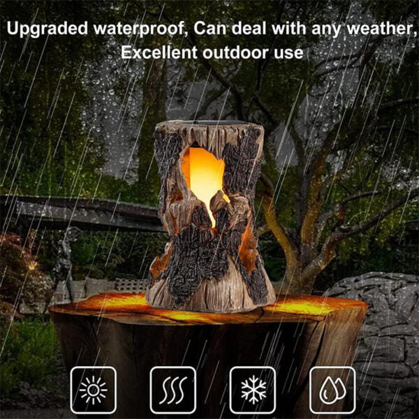 Solar Garden Flame Light