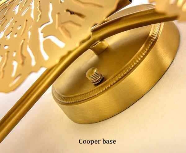 Gold Lotus Leaf Wall Lamp