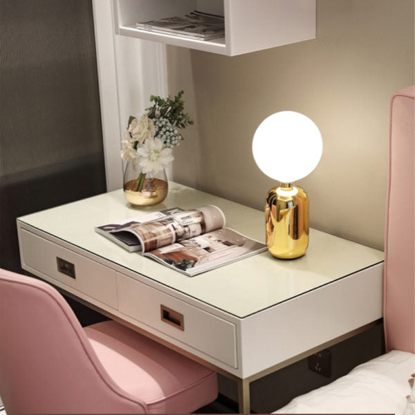 Glass Ball Desk Lamp