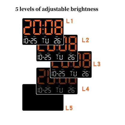 LED Digital Wall Clock