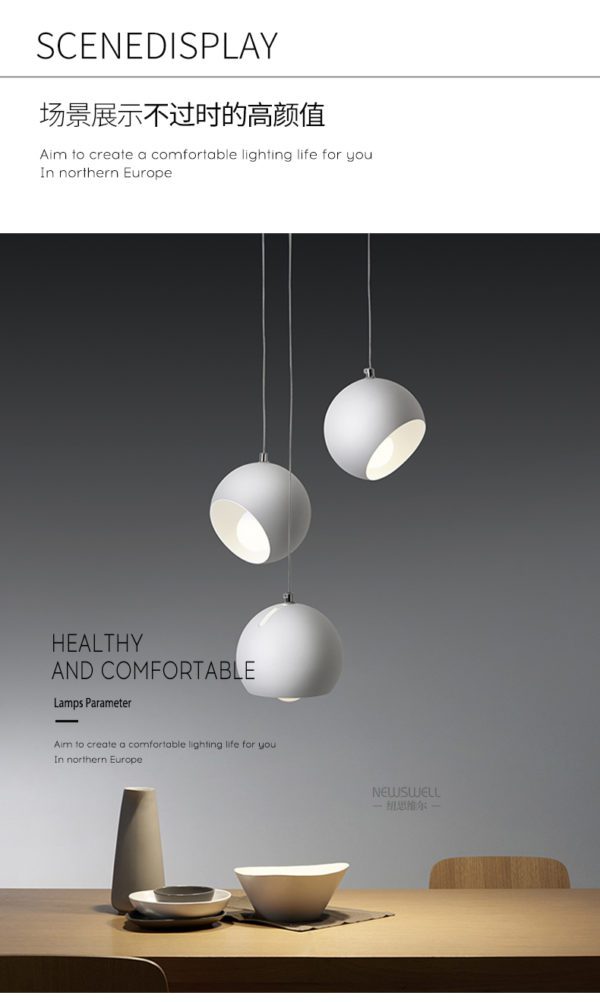 Artistic Ball Hanging Lamp