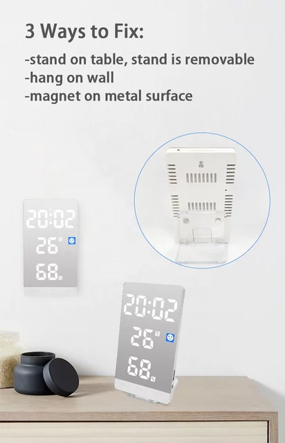 Mirror Digital Clock