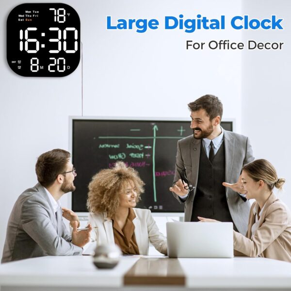 Modern Digital Wall Clock