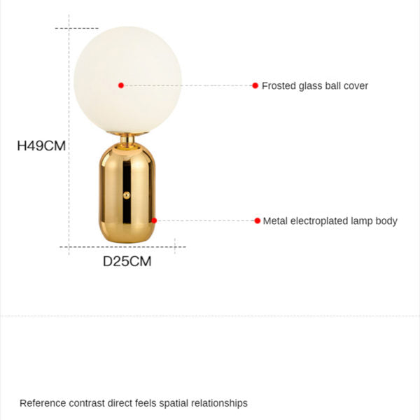 Glass Ball Desk Lamp