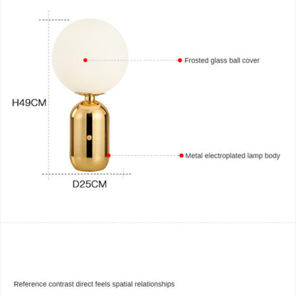 Glass Ball Desk Lamp