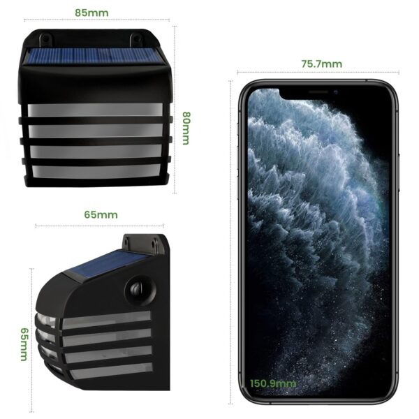 Solar Powered Outdoor Wall Lamp