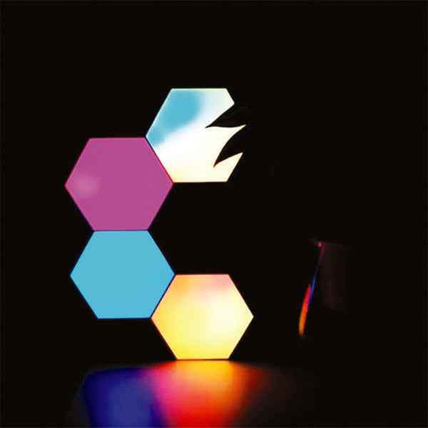 Hexagonal Honeycomb Colorful Wall Light