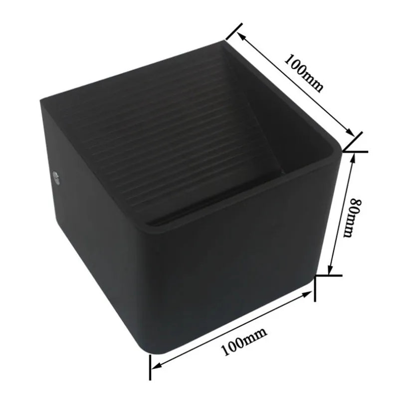 Aluminium Square LED Wall Light